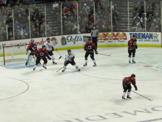 Third period action, the Walleye try to come from behind.